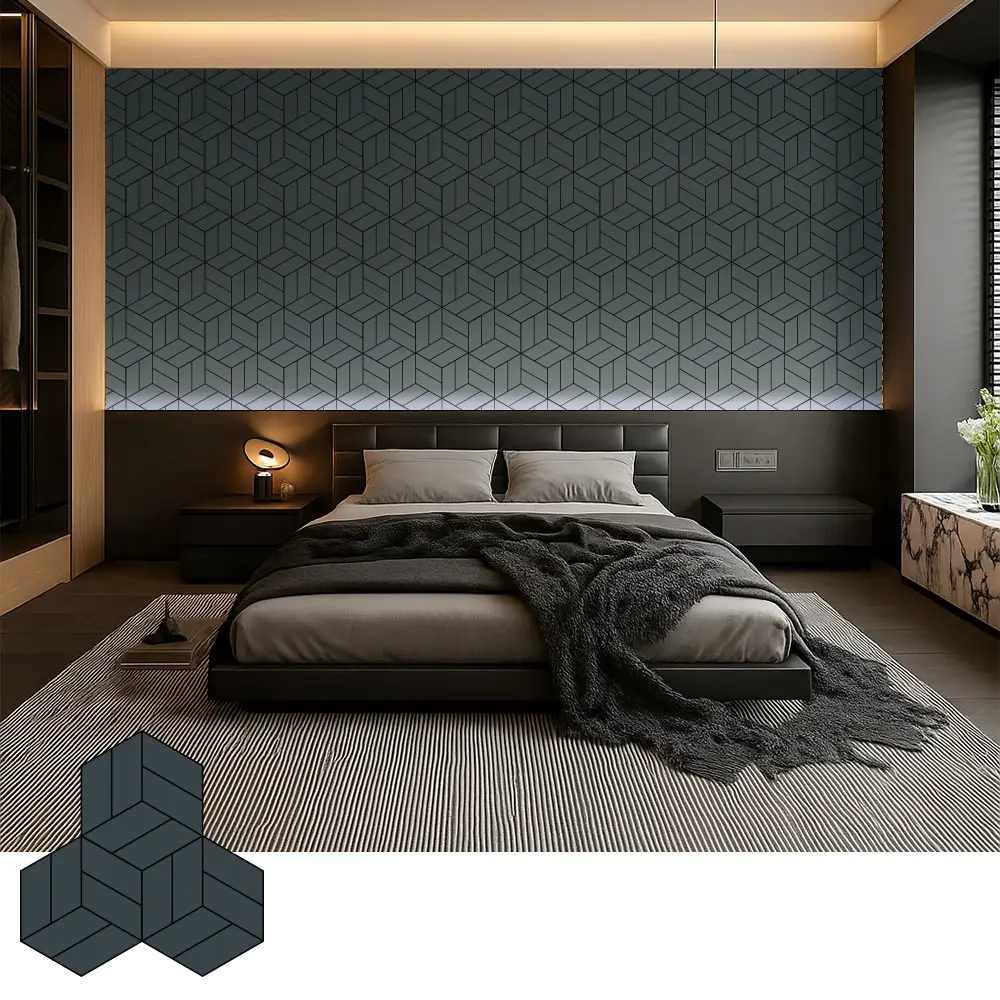 Panel Veneer Kayu Akustik Dekoratif untuk Interior Modern
