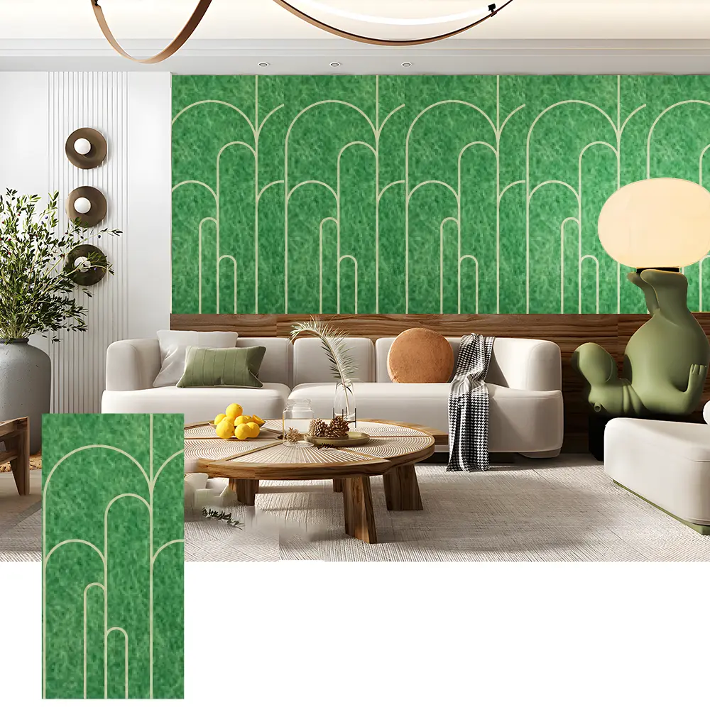 Panel Dinding Akustik PET 3D untuk Interior Dekoratif