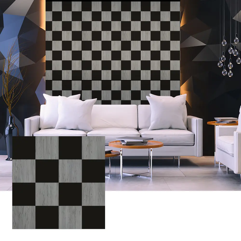 Panel Akustik Veneer Kayu 3D untuk Desain Dinding Interior
