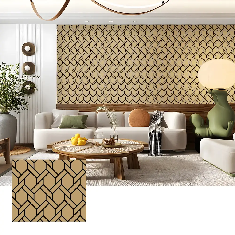 Panel Dinding Veneer Kayu Akustik untuk Interior Home Theater
