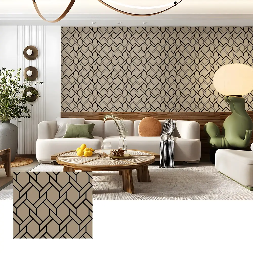 Panel Dinding Veneer Kayu Akustik untuk Interior Home Theater