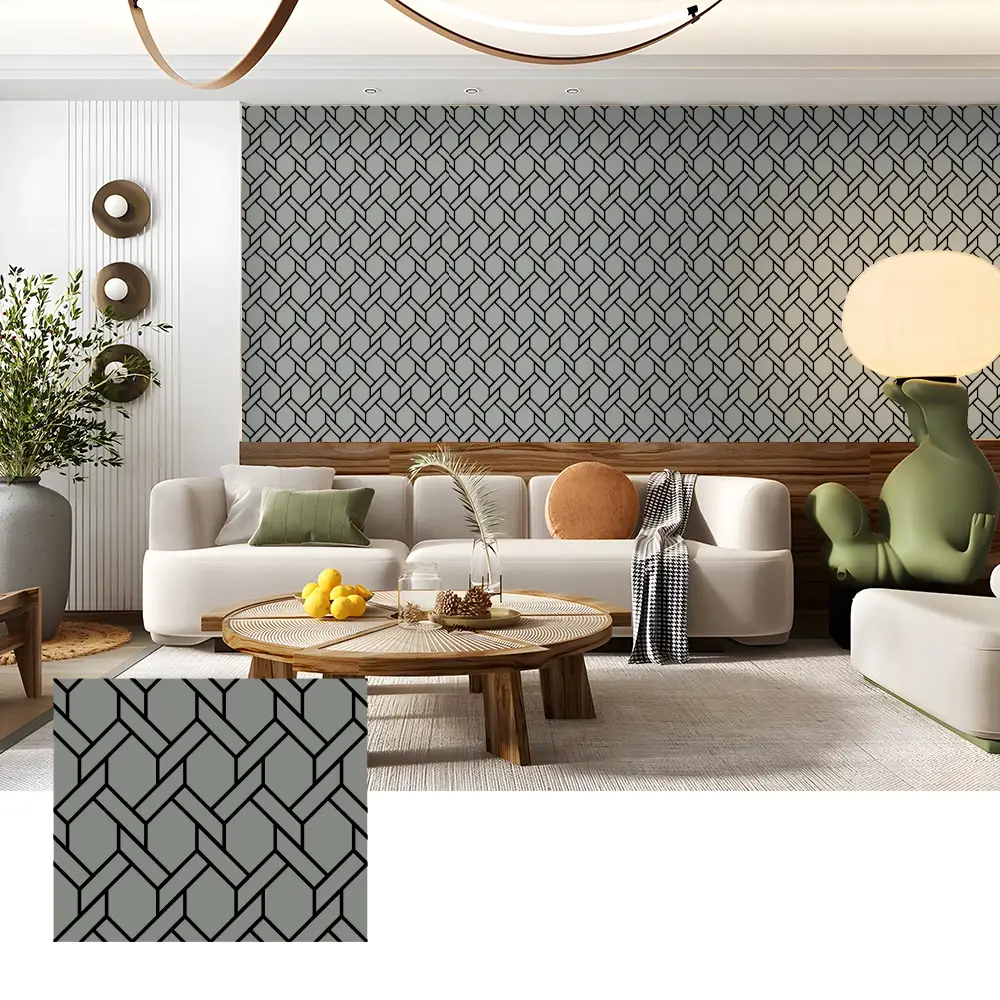 Panel Dinding Veneer Kayu Akustik untuk Interior Home Theater