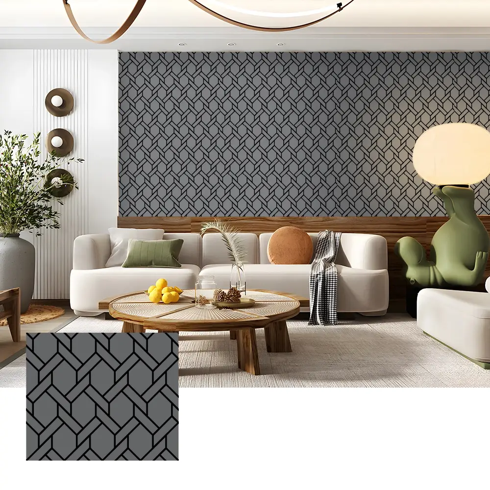 Panel Dinding Veneer Kayu Akustik untuk Interior Home Theater Panel Dinding Veneer Kayu Akustik untuk Interior Home Theater