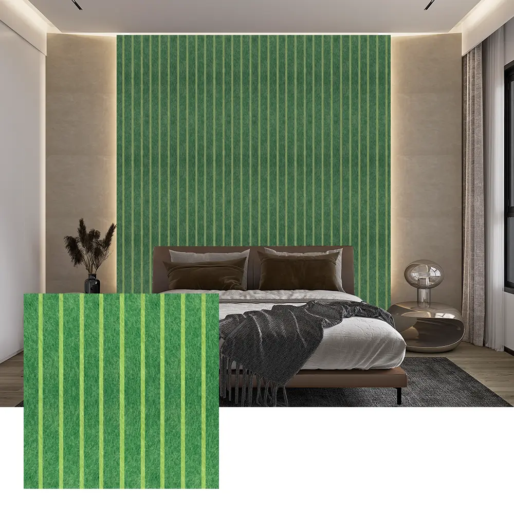 Panel Akustik PET Berwarna untuk Dekorasi Dinding Interior