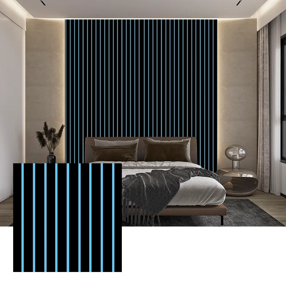 Panel Akustik PET Berwarna untuk Dekorasi Dinding Interior Panel Akustik PET Berwarna untuk Dekorasi Dinding Interior