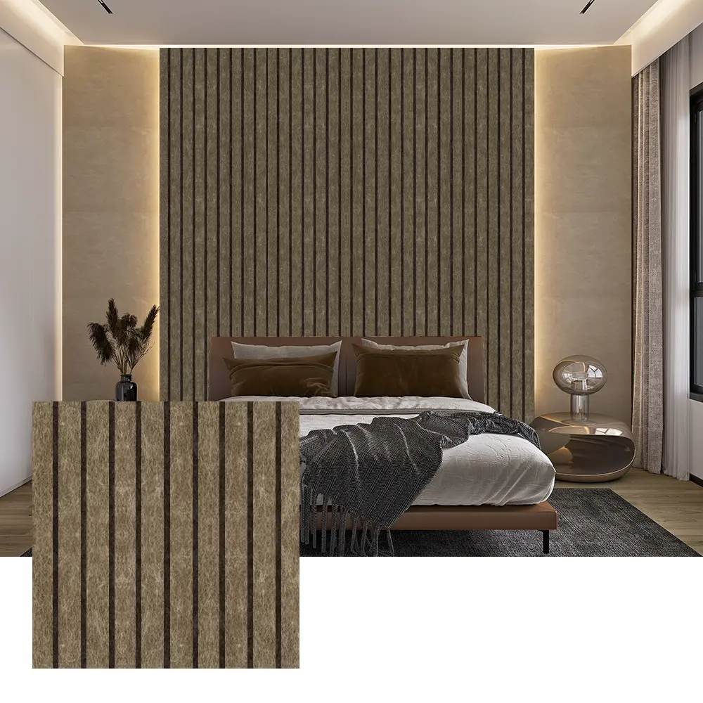 Panel Akustik PET Berwarna untuk Dekorasi Dinding Interior