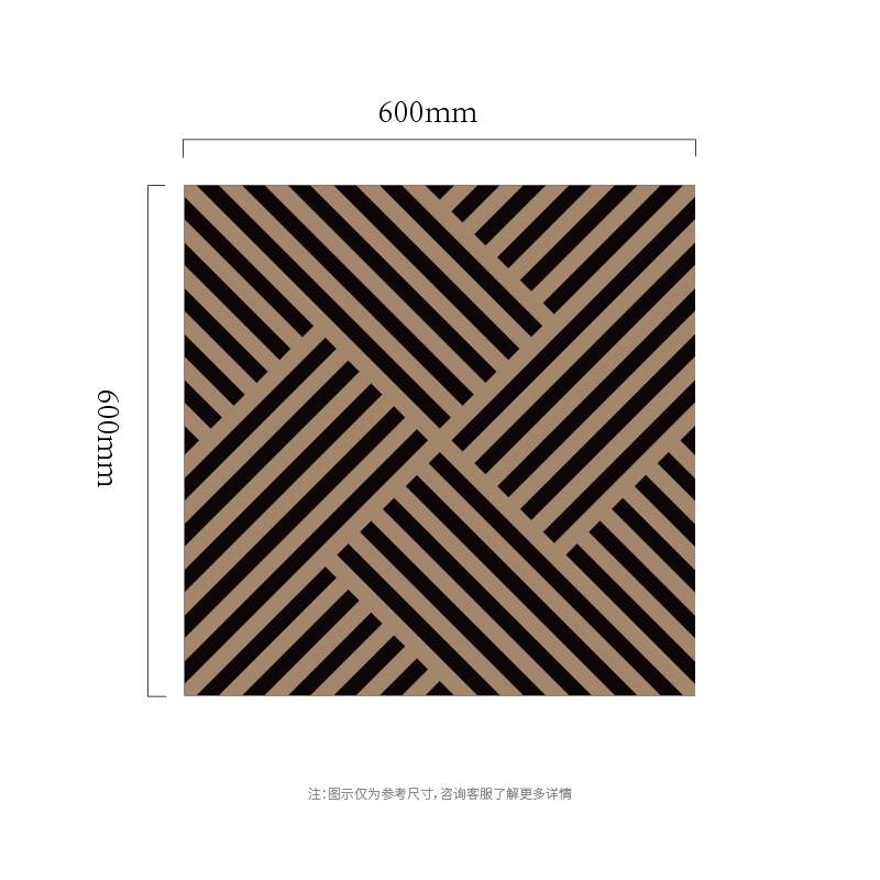 Panel Dinding Akustik MDF-on-PET Linier Crosshatch Panel Dinding Akustik MDF-on-PET Linier Crosshatch