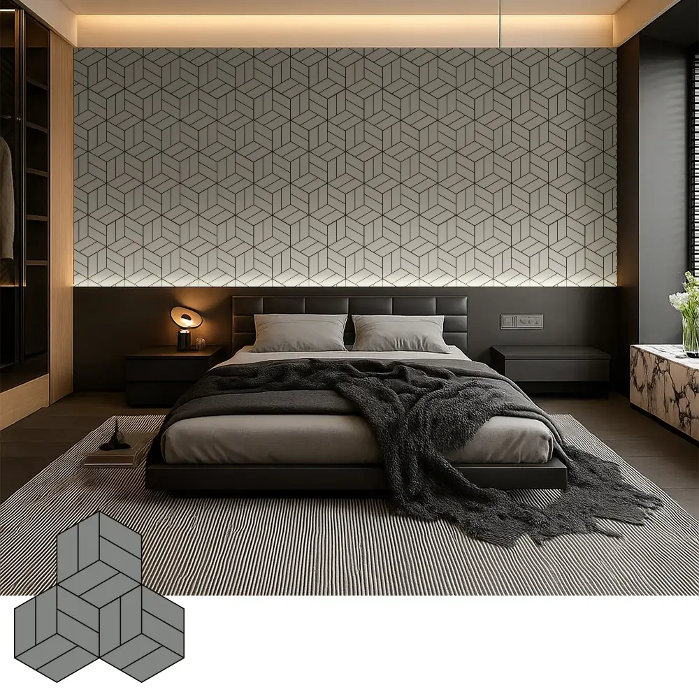 Panel Veneer Kayu Akustik Dekoratif untuk Interior Modern
