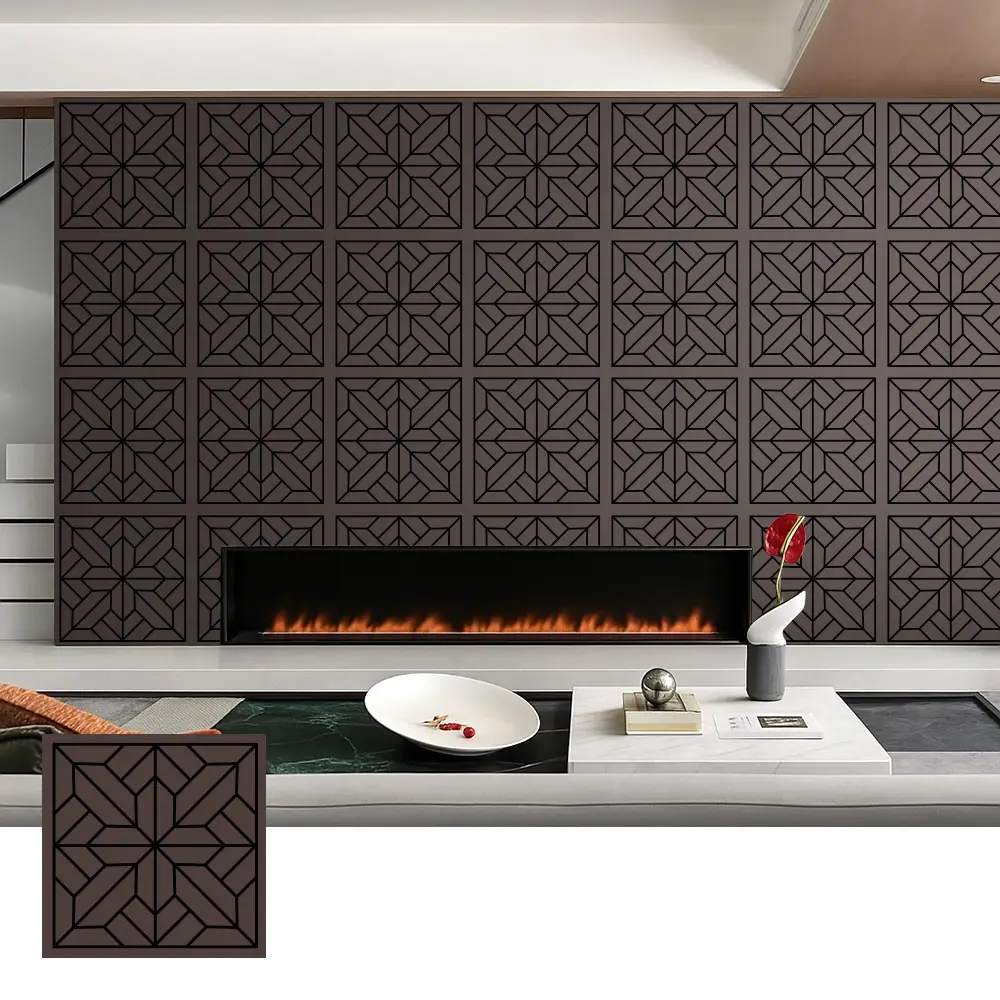 Panel Akustik Veneer Kayu Dekoratif untuk Penggunaan Interior