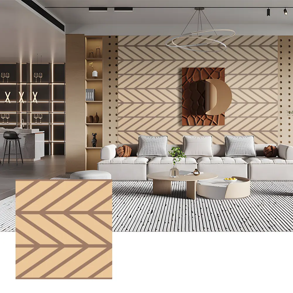 Panel Akustik PET untuk Hiasan Dinding Interior