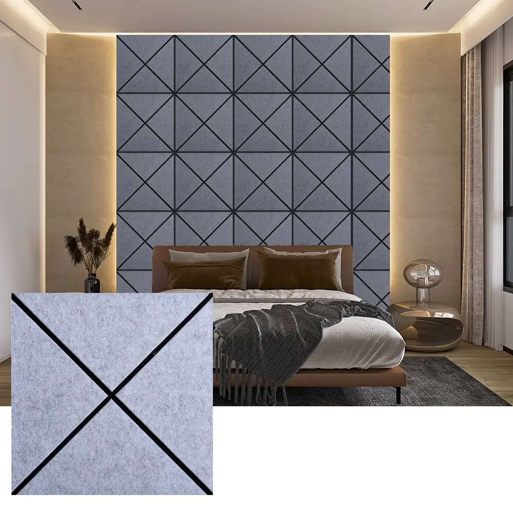 Panel Akustik Felt PET Daur Ulang untuk Penggunaan Interior