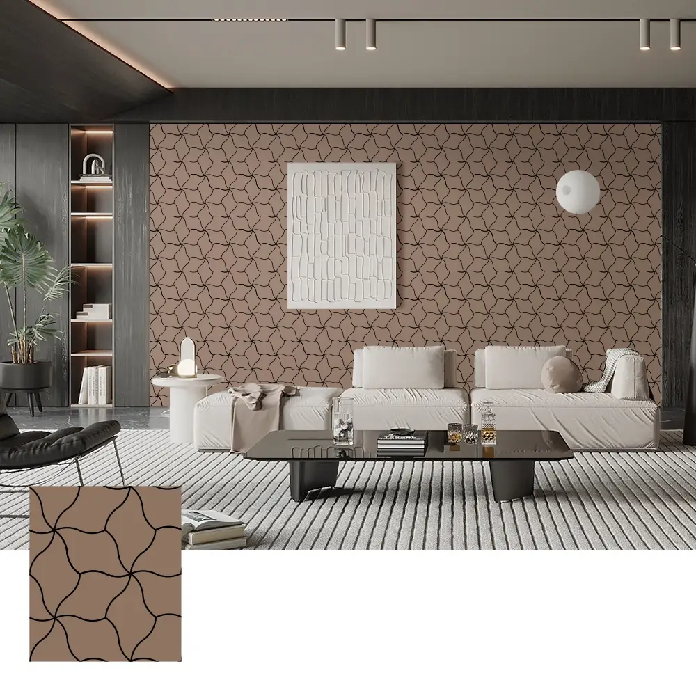 Panel Akustik Veneer Kayu Penyerap Suara untuk Dinding