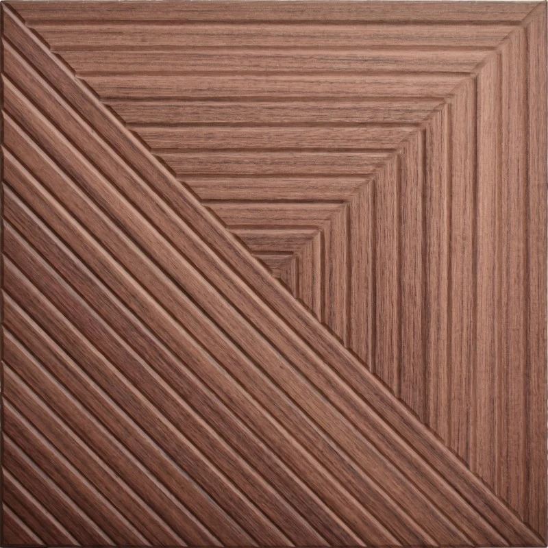 Panel Akustik Kayu Diagonal Berbingkai Kediaman Mewah Wonear Panel Akustik Kayu Diagonal Berbingkai Kediaman Mewah Wonear